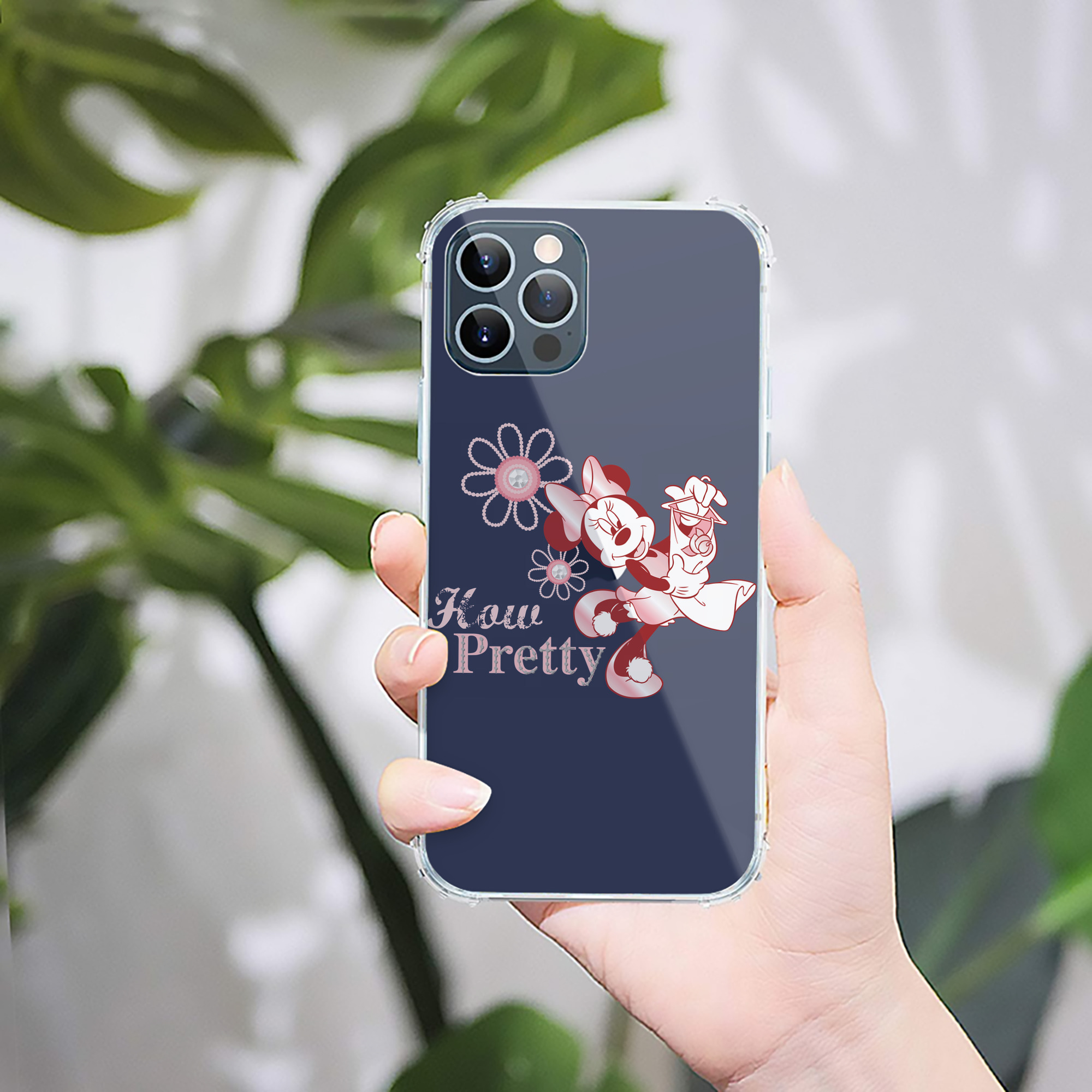 （画像用） ミッキーマウス Mickey Mouse 【iPhone 12シリーズ対応】透明スマホケース（クリアソフトケース）